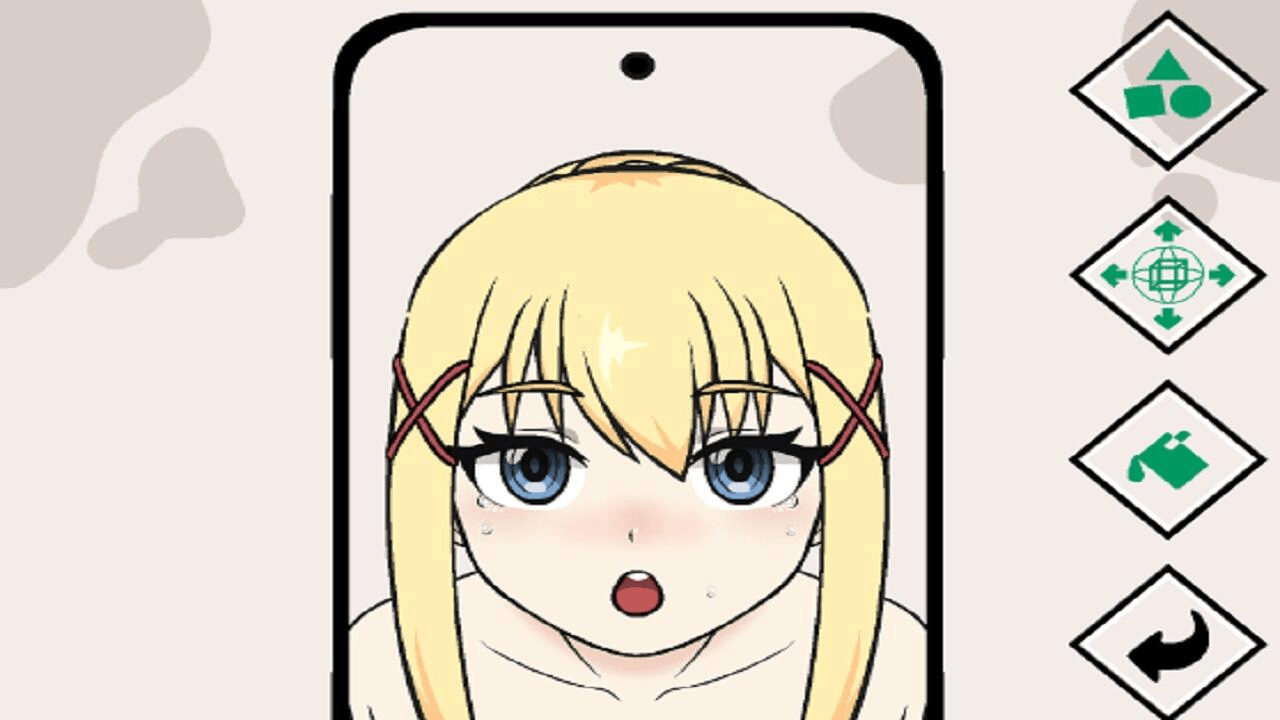 Happy Girl on Mirror