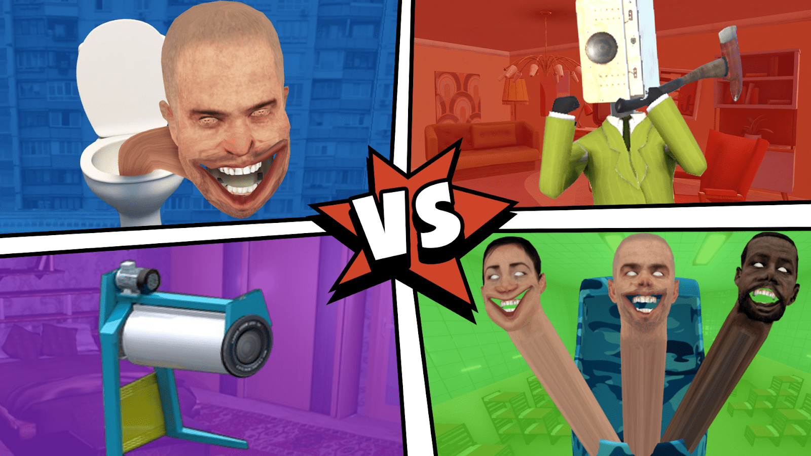 Skibidi Toilet Road Fight