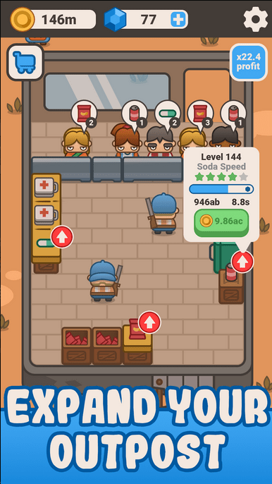 Idle Outpost: Tycoon Clicker