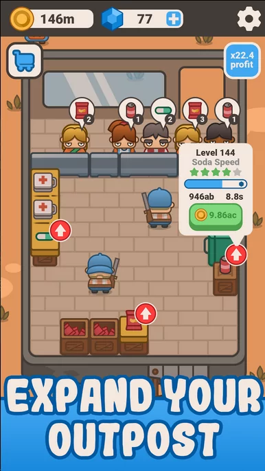 Idle Outpost: Tycoon Clicker