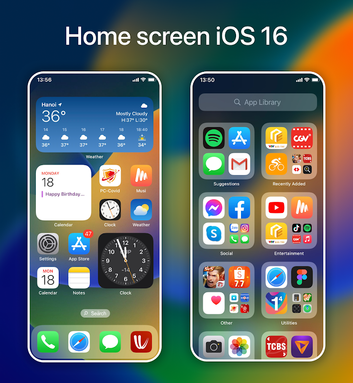 Launcher iOS 17