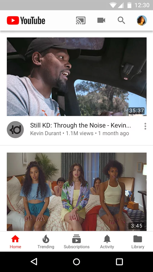 YouTube on Android