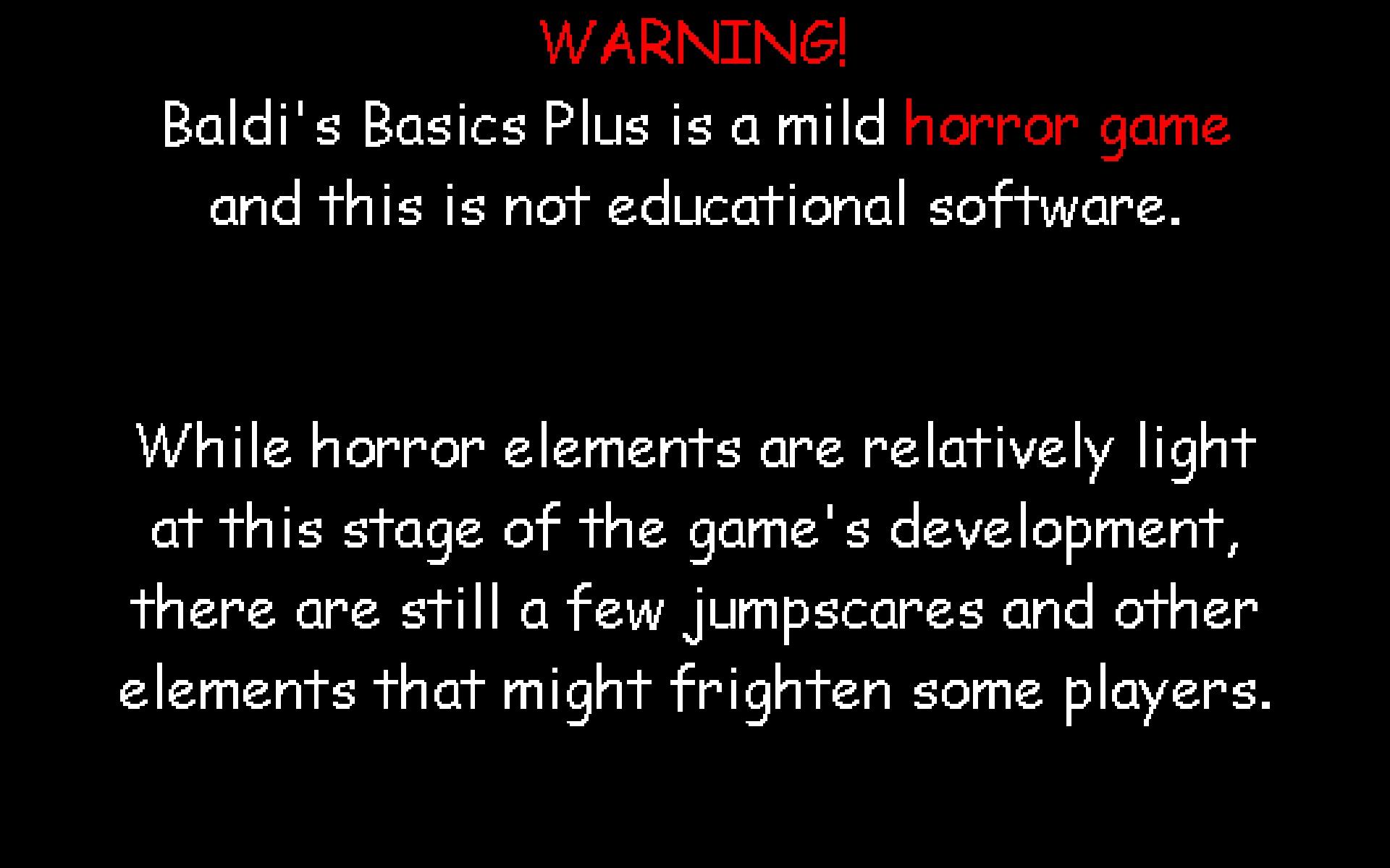 Baldi’s Basics Plus